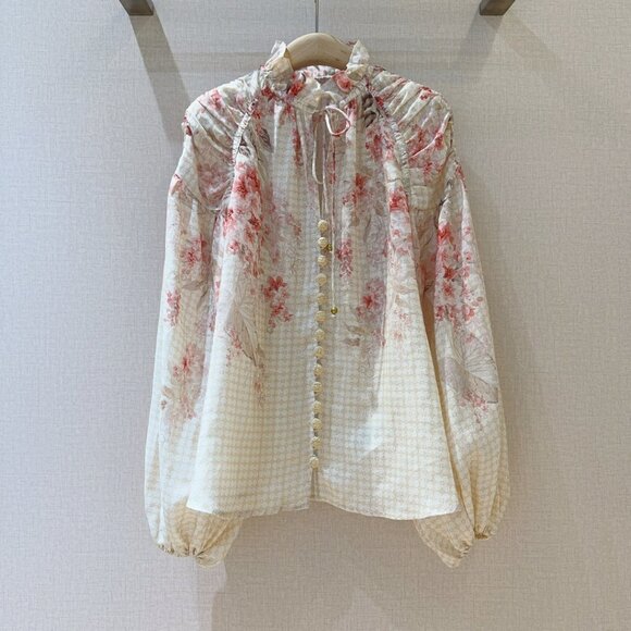 Zimmermann lantern sleeve shirt - Picture 1 of 8